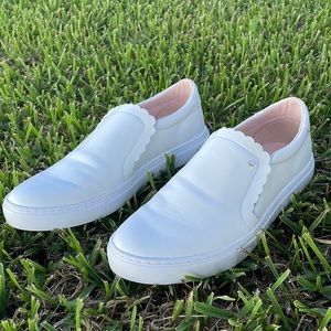 White Kate Spade slip on shoes size 6.5